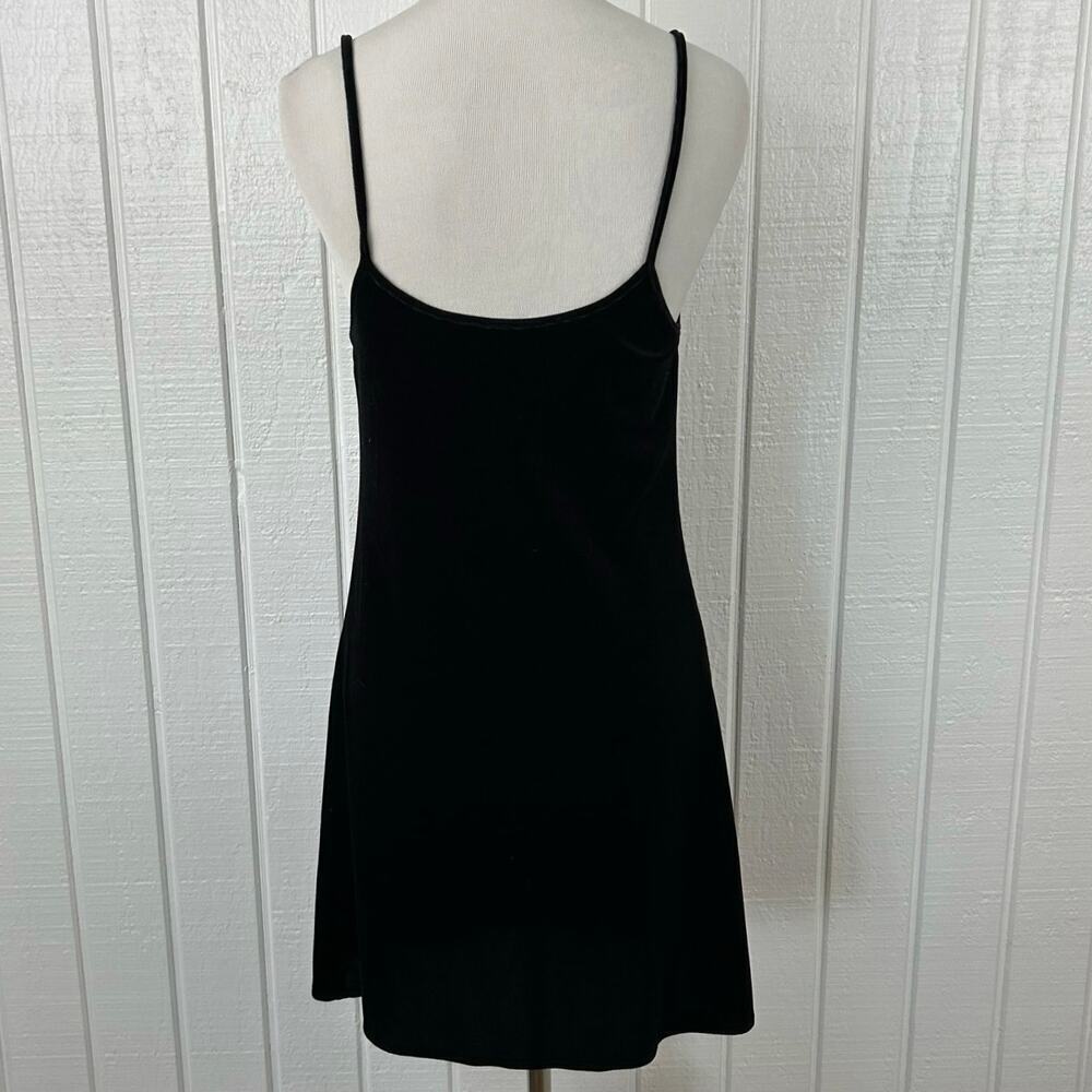 Brandy Melville Black Slip Mini Dress Y2K Grunge Soft Girl Goth Women Small - Picture 5 of 5